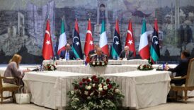 cumhurbaskani erdogan italya basbakani meloni ve libya basbakani dibeybeyi kabul etti GQvVywXc