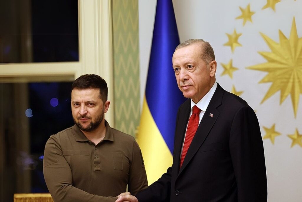 cumhurbaskani erdogan ukrayna devlet baskani zelenskiy ile gorustu AsUNGQgf