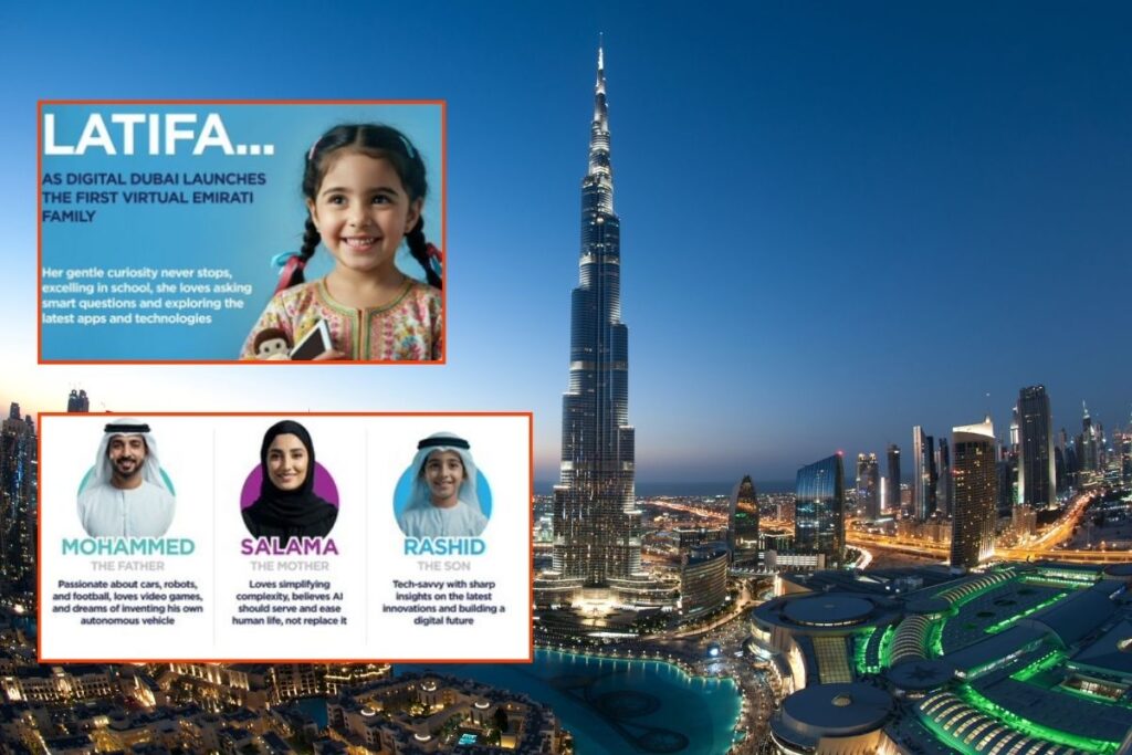 dubainin dijital devlet hizmetlerini isimlerine anketle karar verilen sanal aile tanitacak zE6jnNnv