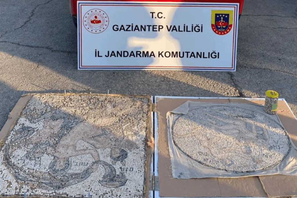 gaziantepte tarihi eser niteliginde iki mozaik ele gecirildi G1y1DKJZ