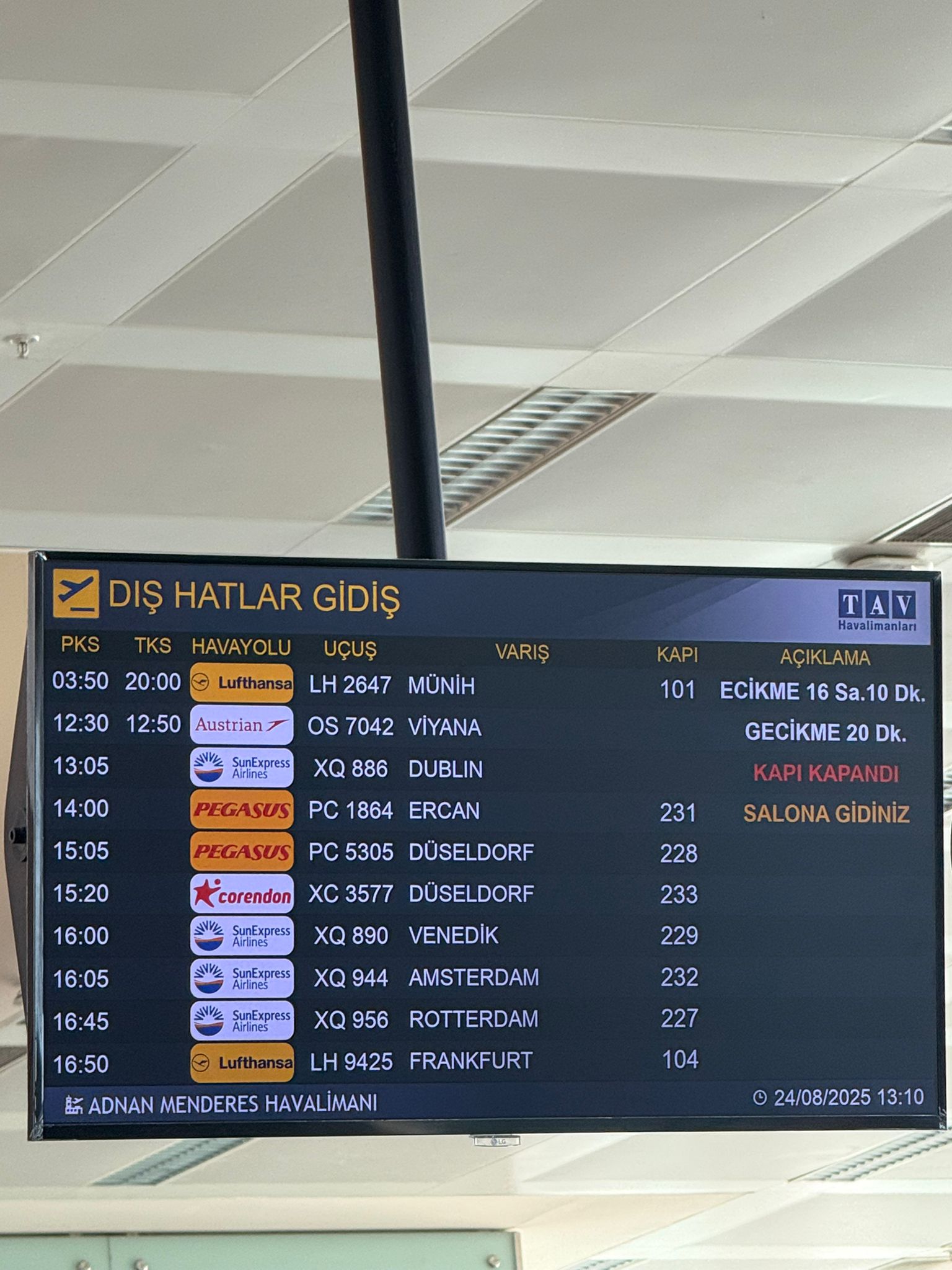 izmir munih seferini yapacak olan lufthansanin ucagi 16 saat 10 dakika rotar yapti yolcular isyan XXdKHPtR