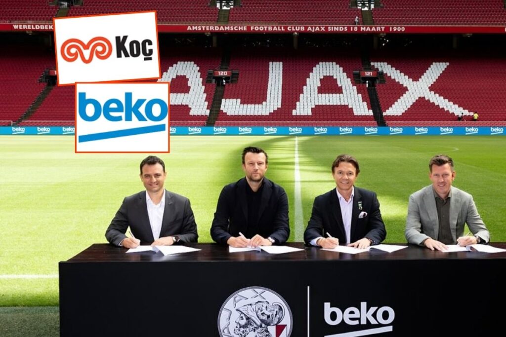 koc holdingin bunyesinde bulunan beyaz esya ve elektronik devi beko futbol devi ajaxa sponsor rReCyMrs