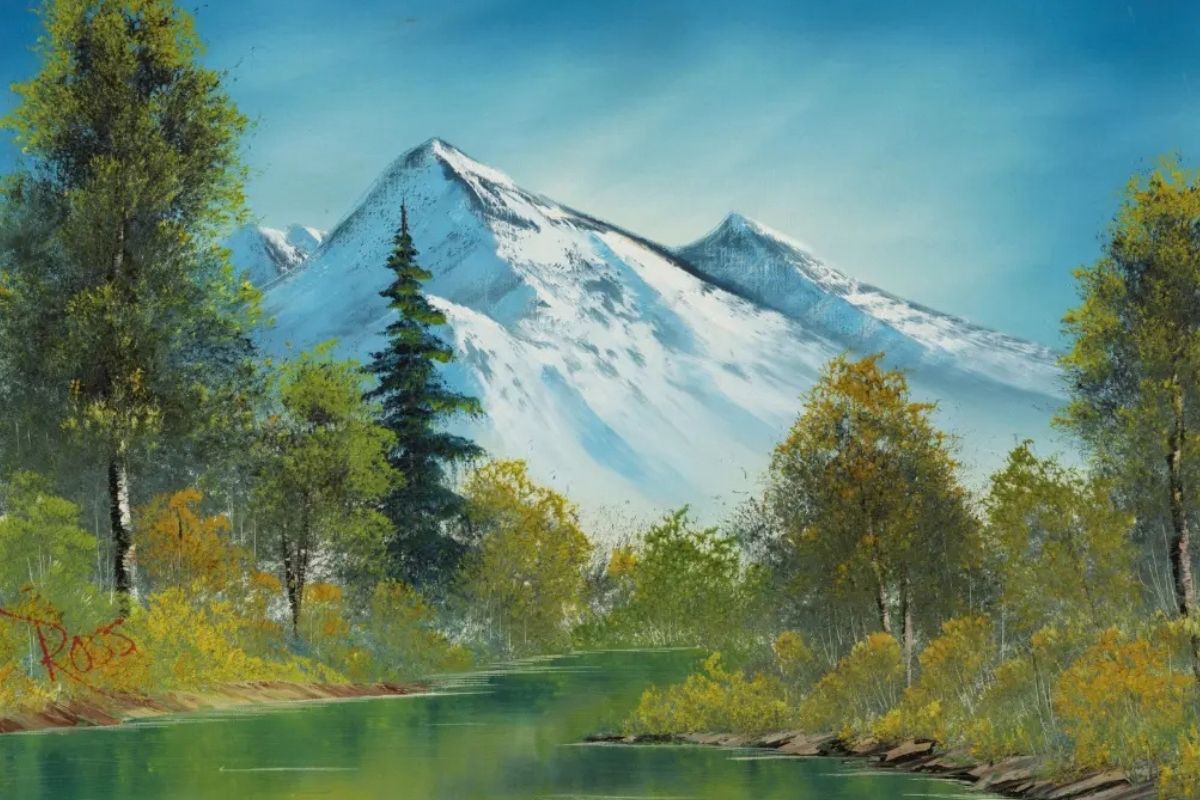 mutlu kucuk agaclarin ressami bob ross parayi oldukten sonra buldu iki tablosu 210 bin 6VImQ5jD