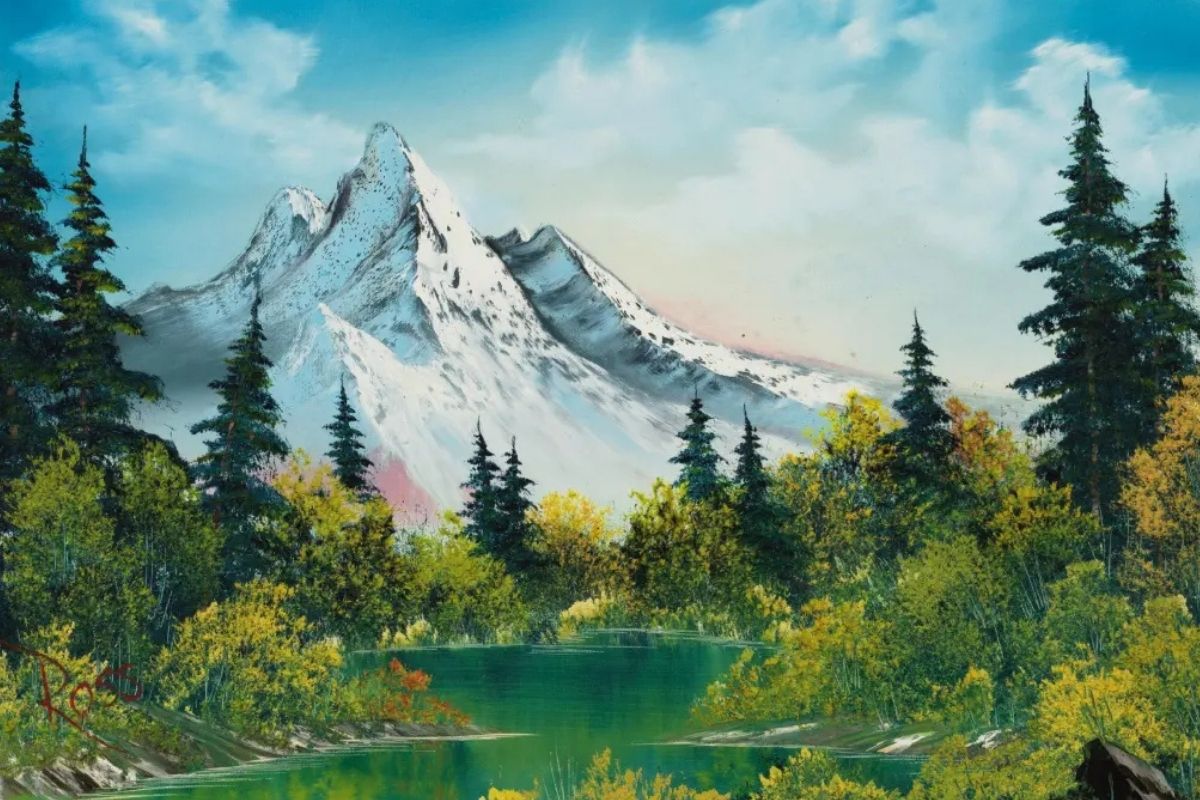 mutlu kucuk agaclarin ressami bob ross parayi oldukten sonra buldu iki tablosu 210 bin LD4tuFlG