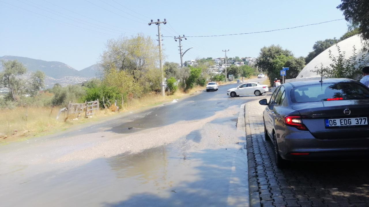 turizm cenneti bodrumda son gunlerde ilceye su temin eden isale hatlarinda pesi sira yasanan iddSB9IE