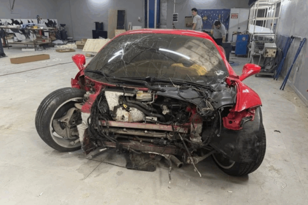 ustanin kaza yaptigi ferrariyi futbolcu satin aldi BW9D9ltD