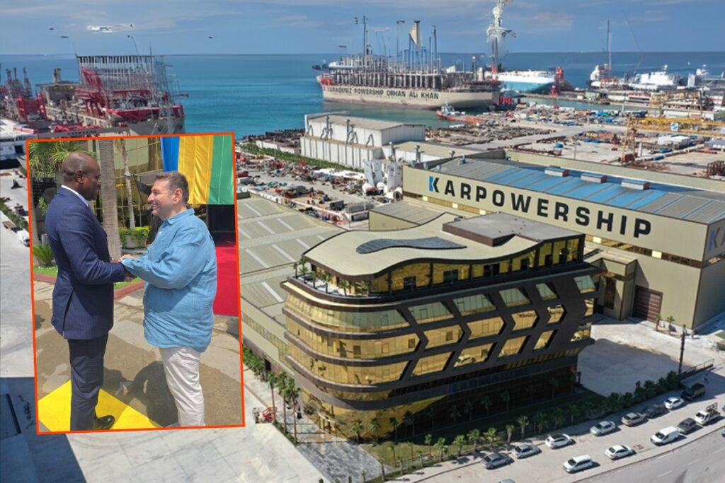 yalovaya gelen gabon cumhurbaskani karpowershipin yeni yuzer santraline gorucu oldu tGwkLvR5