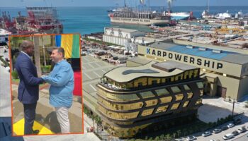 yalovaya gelen gabon cumhurbaskani karpowershipin yeni yuzer santraline gorucu oldu tGwkLvR5