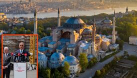 ayasofyadaki restorasyon calismalarini inceleyen bakan mehmet nuri ersoy bu buyuk bir koruma seferberligidir dedi R9mIHlhR