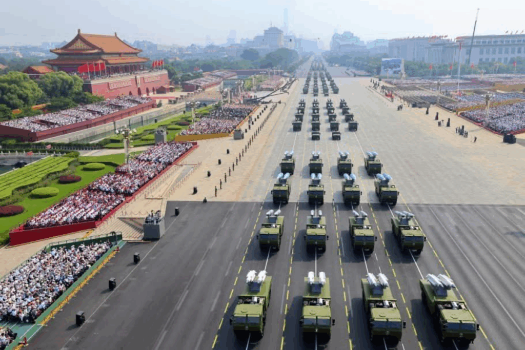 cinden tiananmen meydaninda dev askeri gecit toreni turkiyeyi temsilen hakan fidan katildi PdnxL9Ik