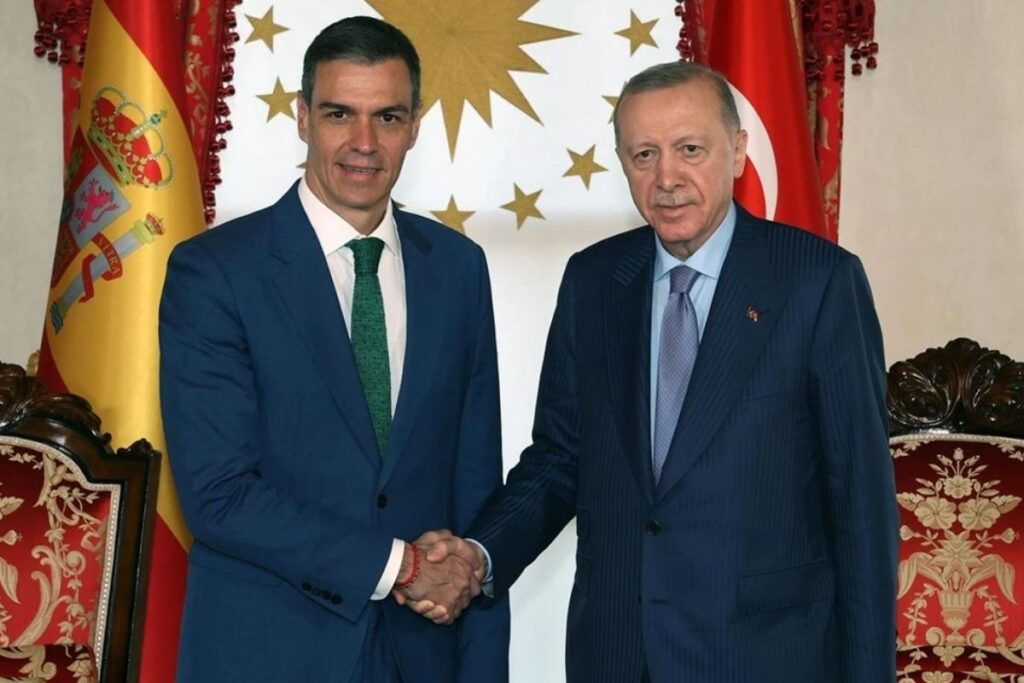 cumhurbaskani erdogan ispanya basbakani sanchezle gorustu netanyahu artik barisi sabote etmekten alikonulmali 32ffSwtU