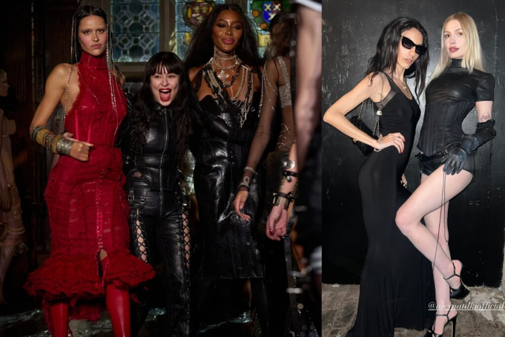 dilara findikoglu londrada unlu modeller naomi campbell ve amelia gray ile boy gosterdi 9ftB4OD5