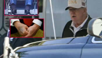donald trump 6 gun sonra ilk kez goruntulendi solgun hali dikkat cekti ev3nkE2w