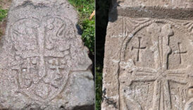 vanin ercis ilcesinde jandarma operasyonunda bizans donemine ait 2 kabartma tas stel ele gecirildi ZY6pI5MF