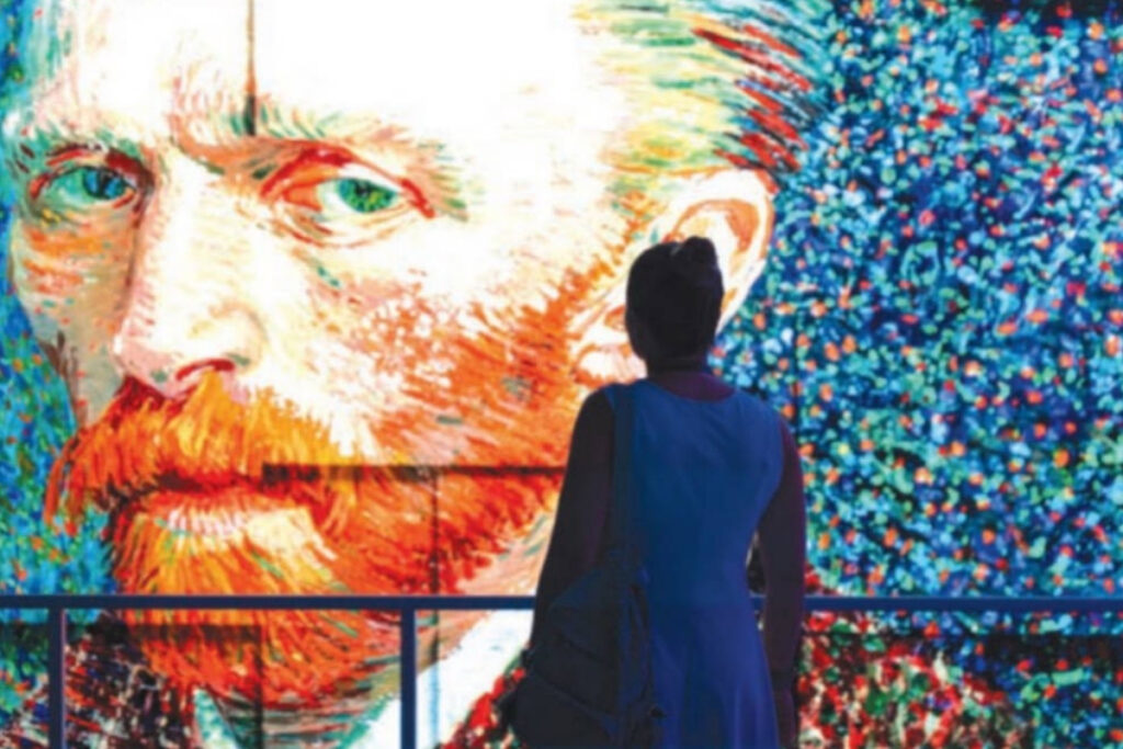 ibbnin dijital deneyim merkezinde acilan van gogh isigin izinde sergisi bir ayda 55 bin FL6eLLi7
