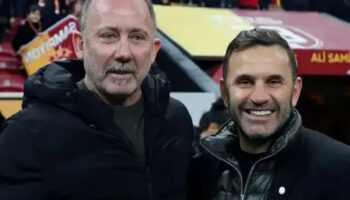 okan buruk ile sergen yalcin futbolculuk doneminden sonra ilk kez galatasaray ve besiktasin basinda 7X2714rF