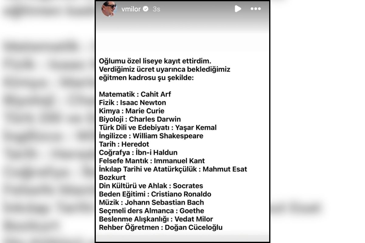 vedat milor ozel okul fiyatina sosyal medya hesabindan shakespeareli tepki gosterdi 1 SEZeYtlZ