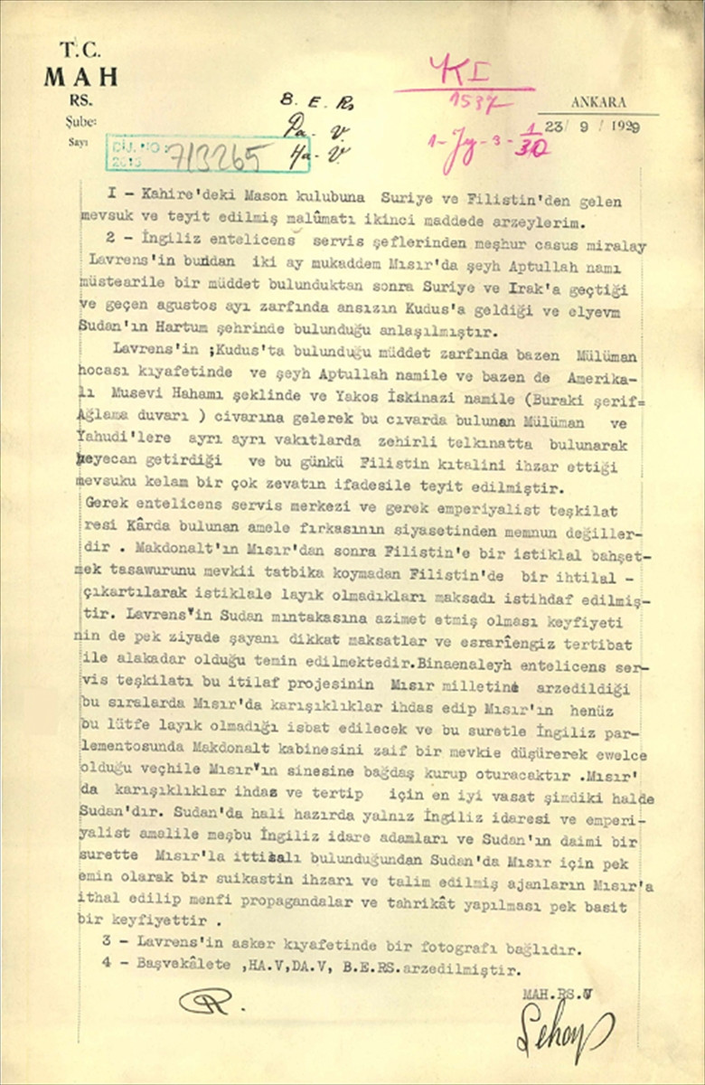 arabistanli lawrencein zehiri milli istihbarat teskilatinin belgesinde 0 CIMe9aUj