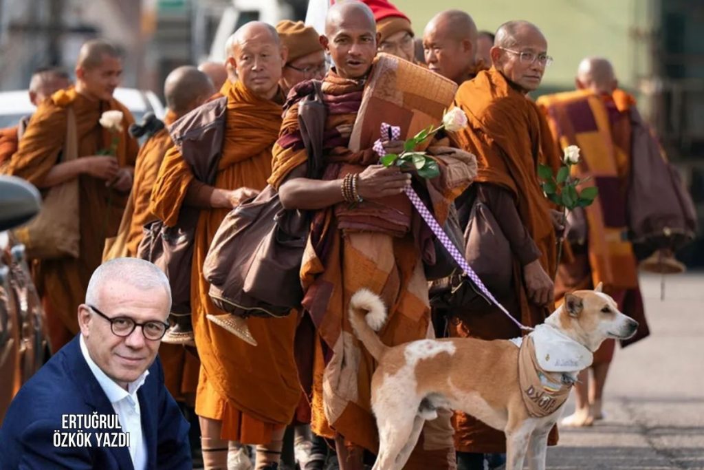 ertugrul ozkok abdde 10 budist rahiple birlikte baris yuruyusu yapan sokak kopegi alokayi yazdi 3hsUAuQO