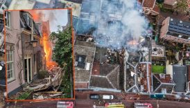 hollandanin utrecht kentinde meydana gelen patlama yangina yol acti iei1DwTV