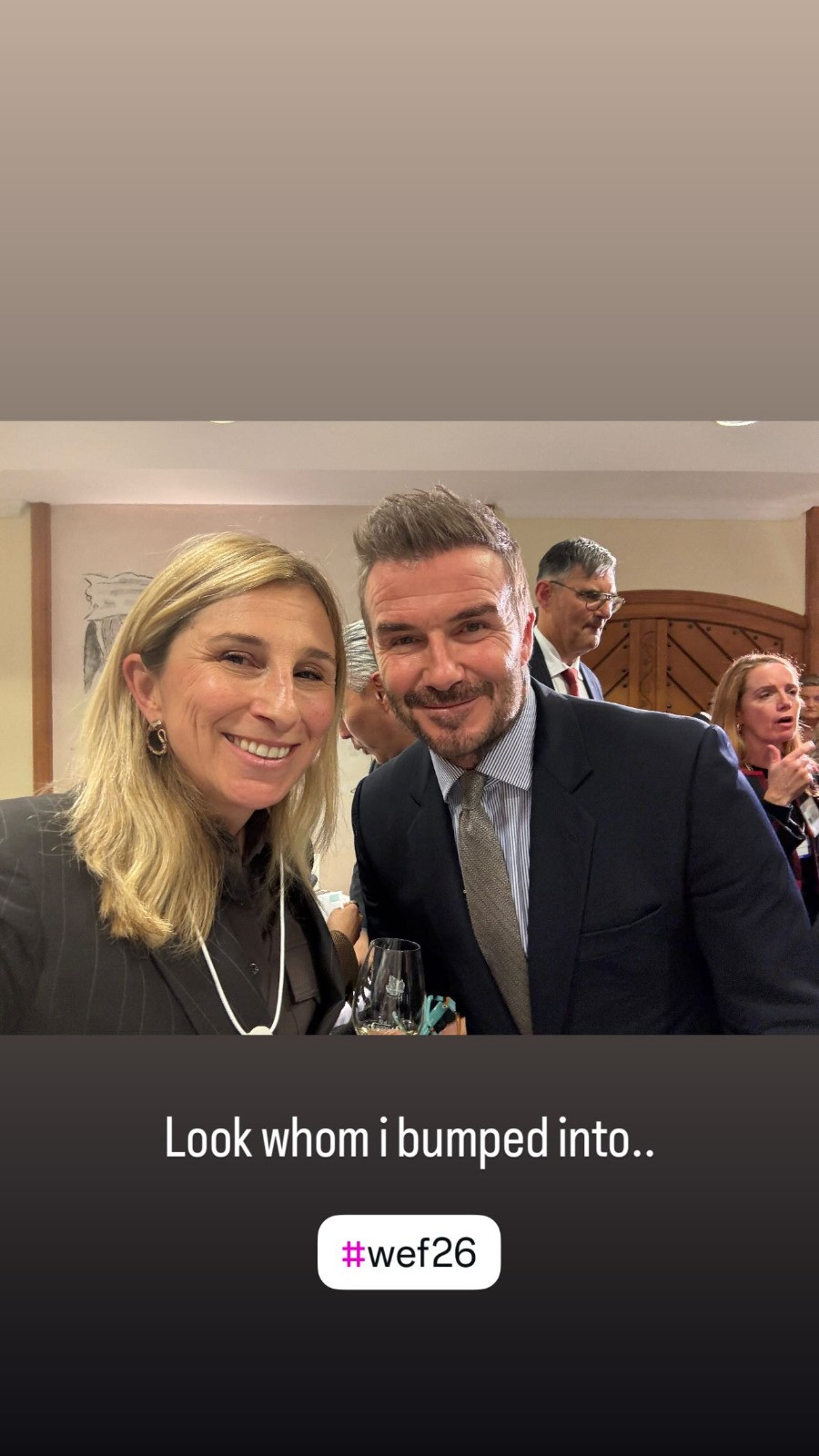 limak holding yonetim kurulu baskani ebru ozdemir davosta eski futbolcu david beckhama rastladi sosyal