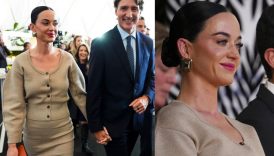 taze asiklar sarkici katy perry ile justin trudeau davosta da bir arada Rzl83Jwd