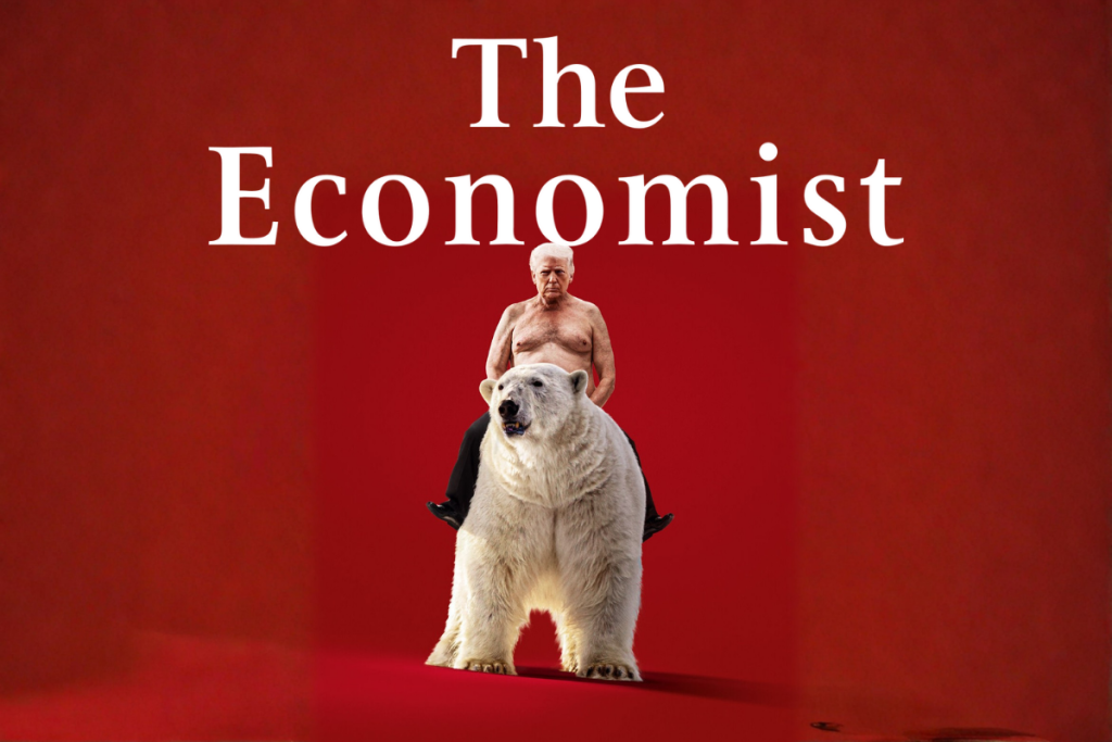 the economist dergisi abd baskani donald trumpi kutup ayisinin uzerinde kapagina tasidi 8yf4fFUb