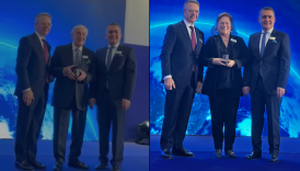 tusiad genel kurulunda tusiad uyesi patronlara uyelik yillarina gore plaket verildi YJpuefbk